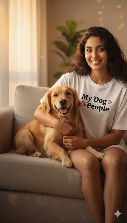My Dog is greater than People Oversized  T-Shirt